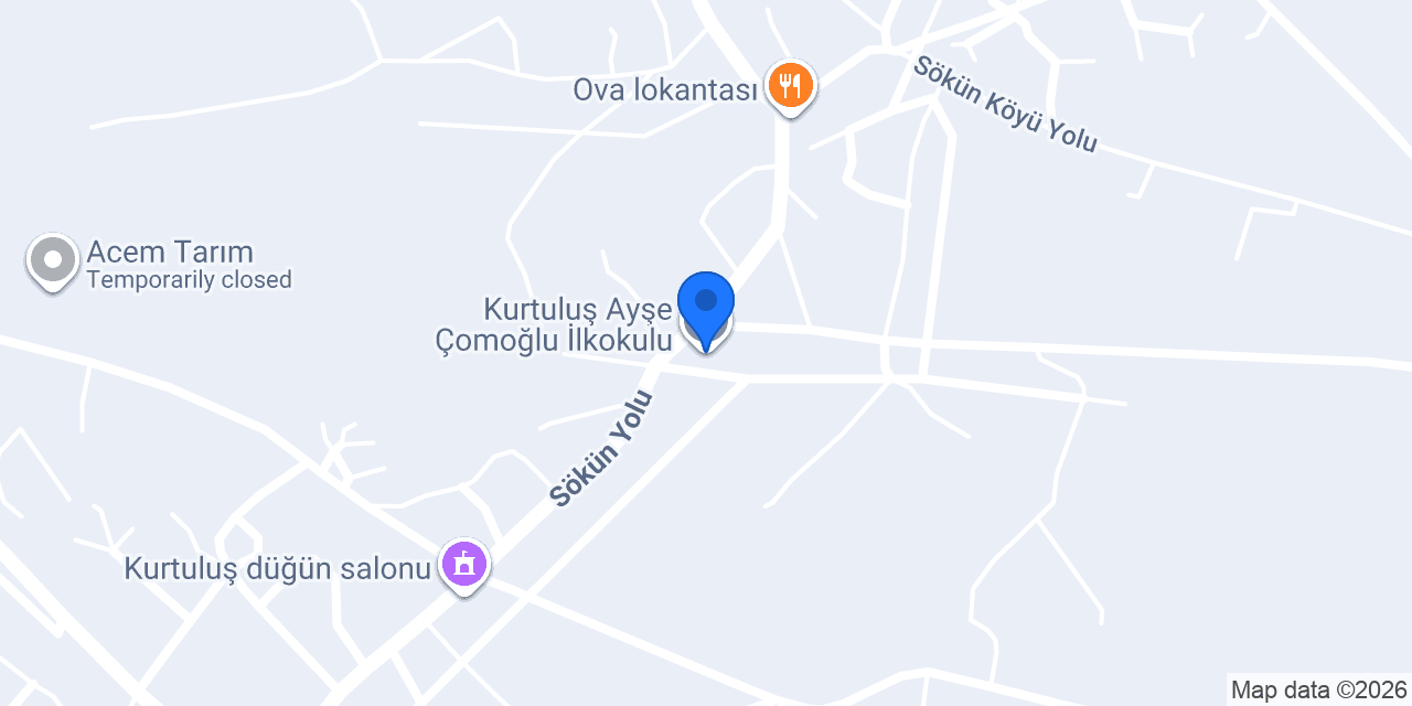 Kurtuluş Ayşe Çomoğlu İlkokulu konumu