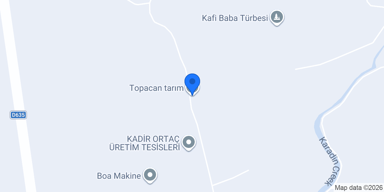 Topacan tarım konumu