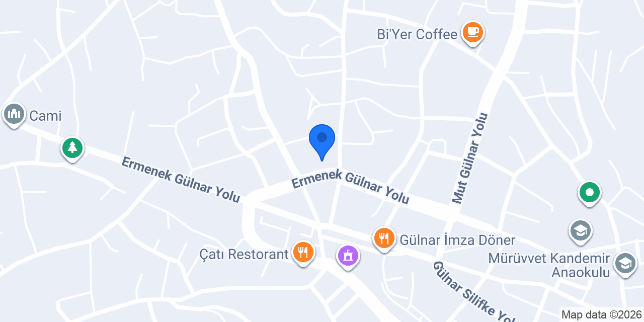 Halkbank Gülnar Şubesi konumu