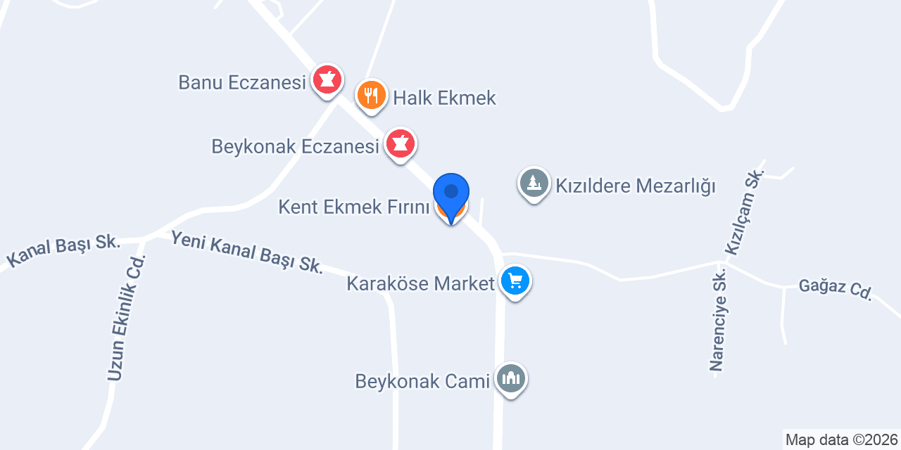 Kent Ekmek Fırını konumu