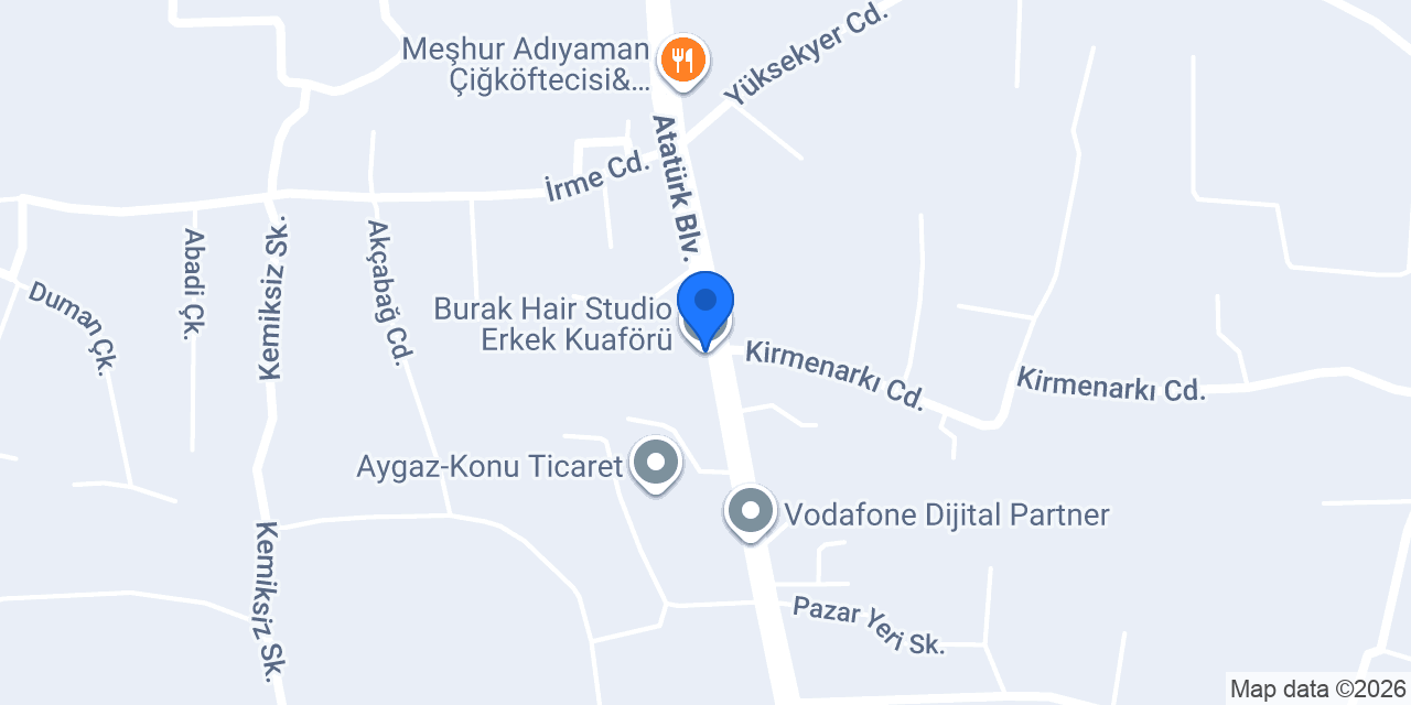 Burak Hair Studio Erkek Kuaförü konumu