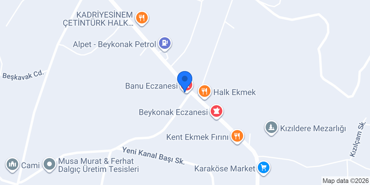 Banu Eczanesi konumu