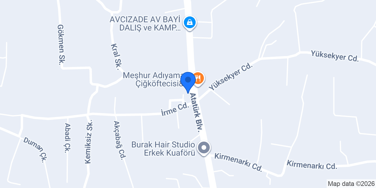 Hatay Döner Mustafa Usta konumu