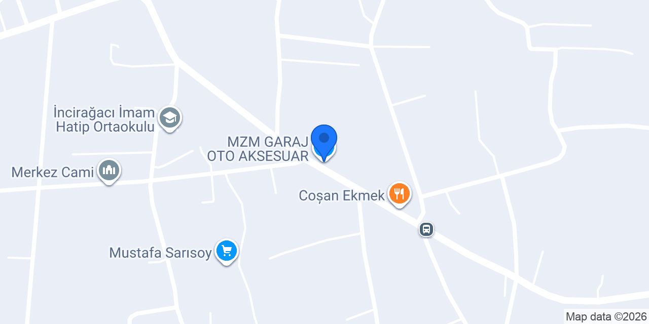 MZM GARAJ OTO AKSESUAR konumu