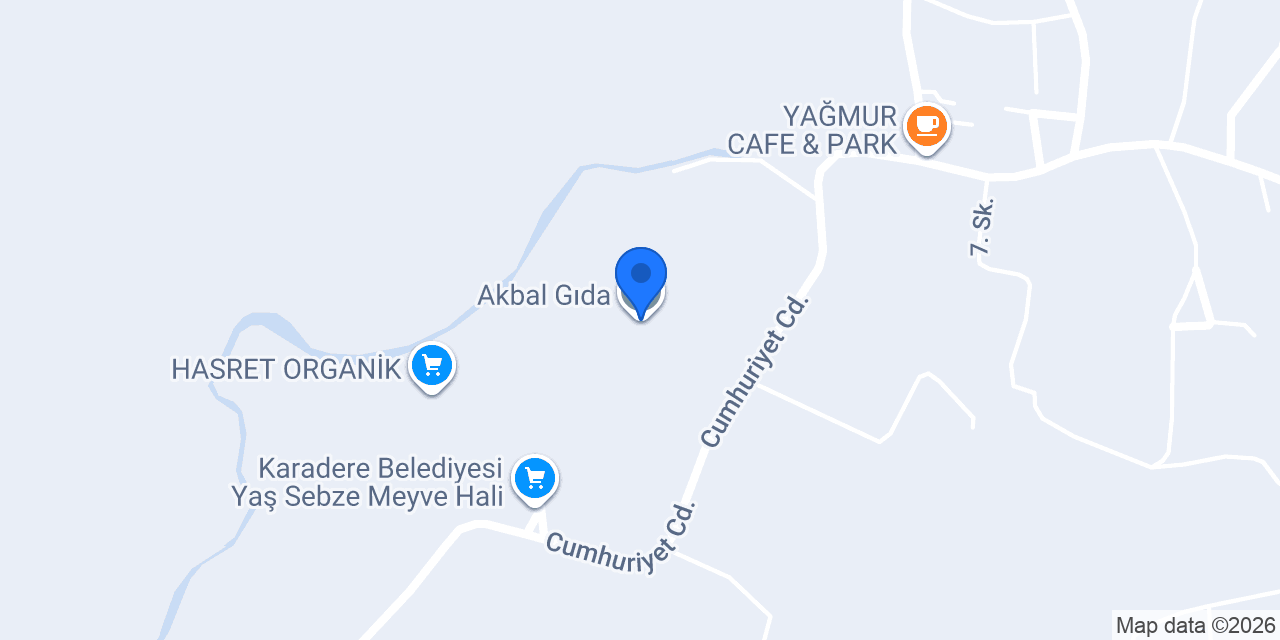 Akbal Gıda konumu