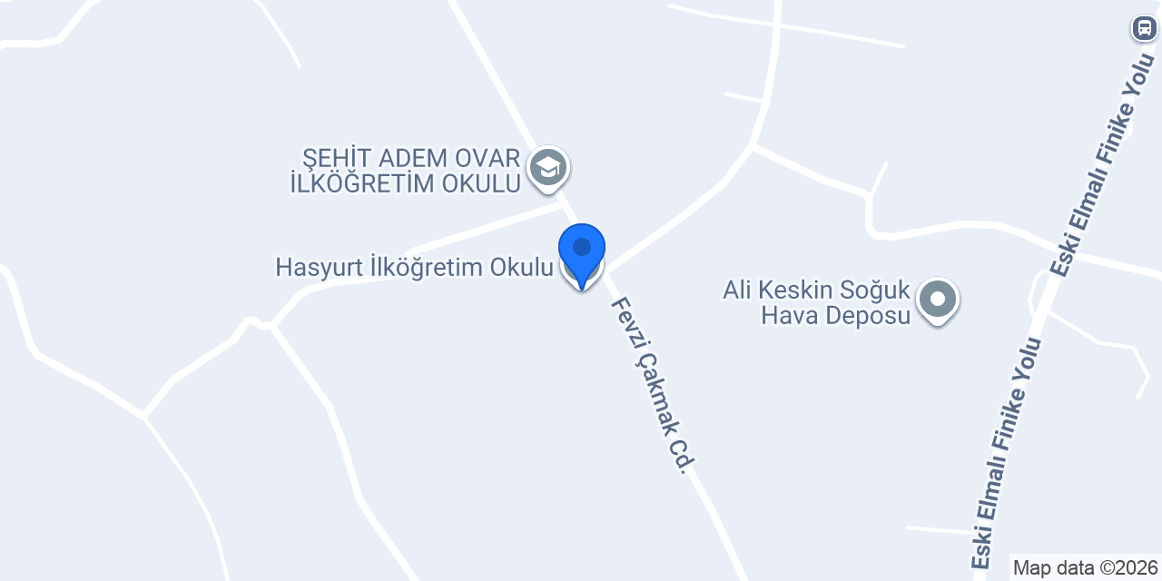 Hasyurt İlköğretim Okulu konumu