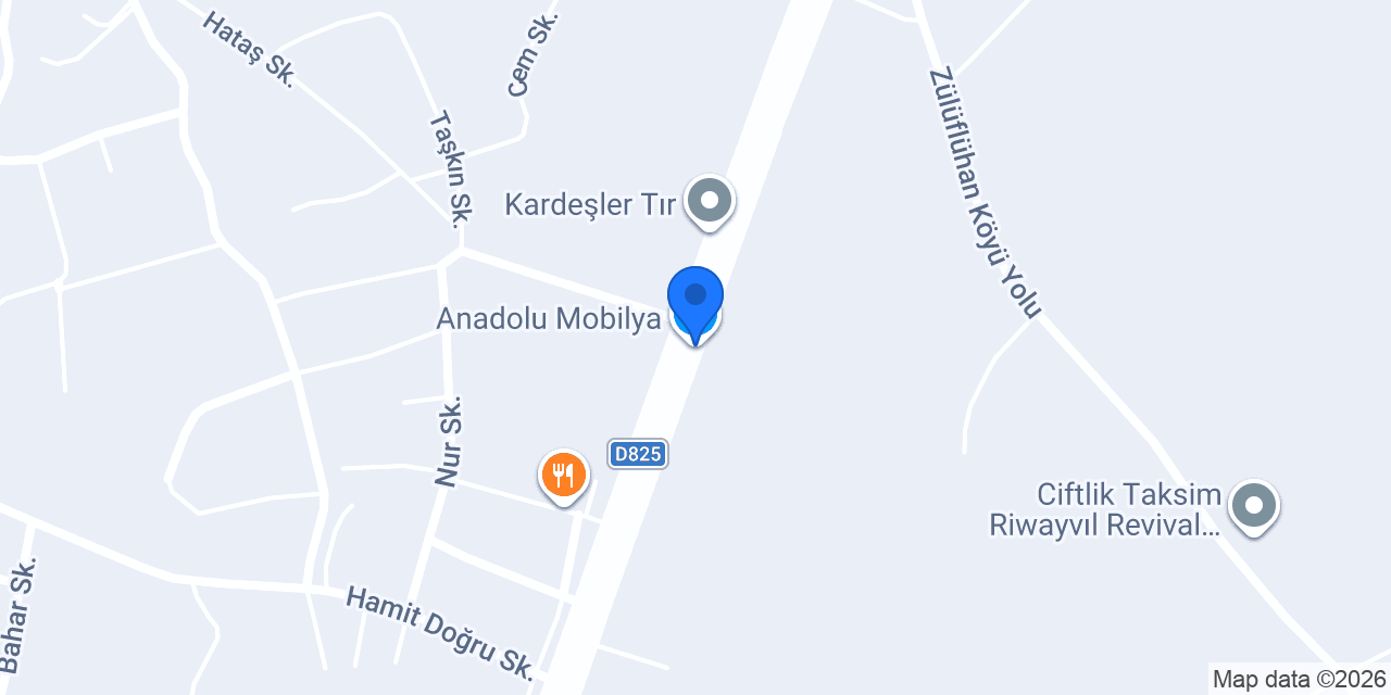 Anadolu Mobilya konumu