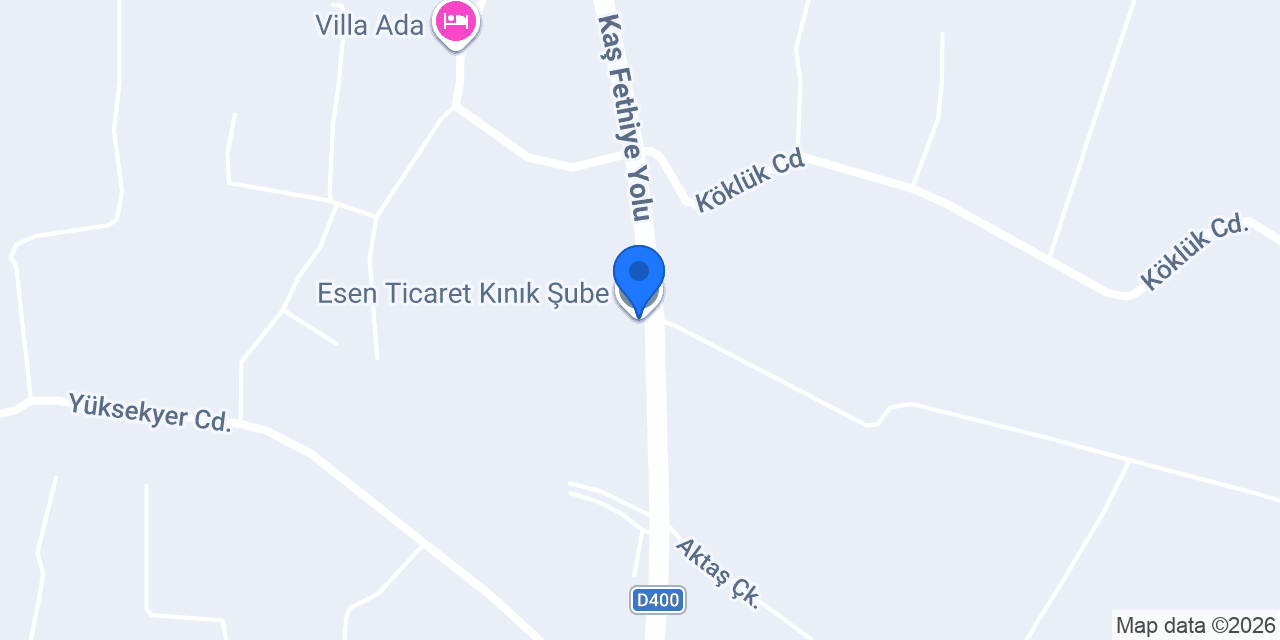 Esen Ticaret Kınık Şube konumu