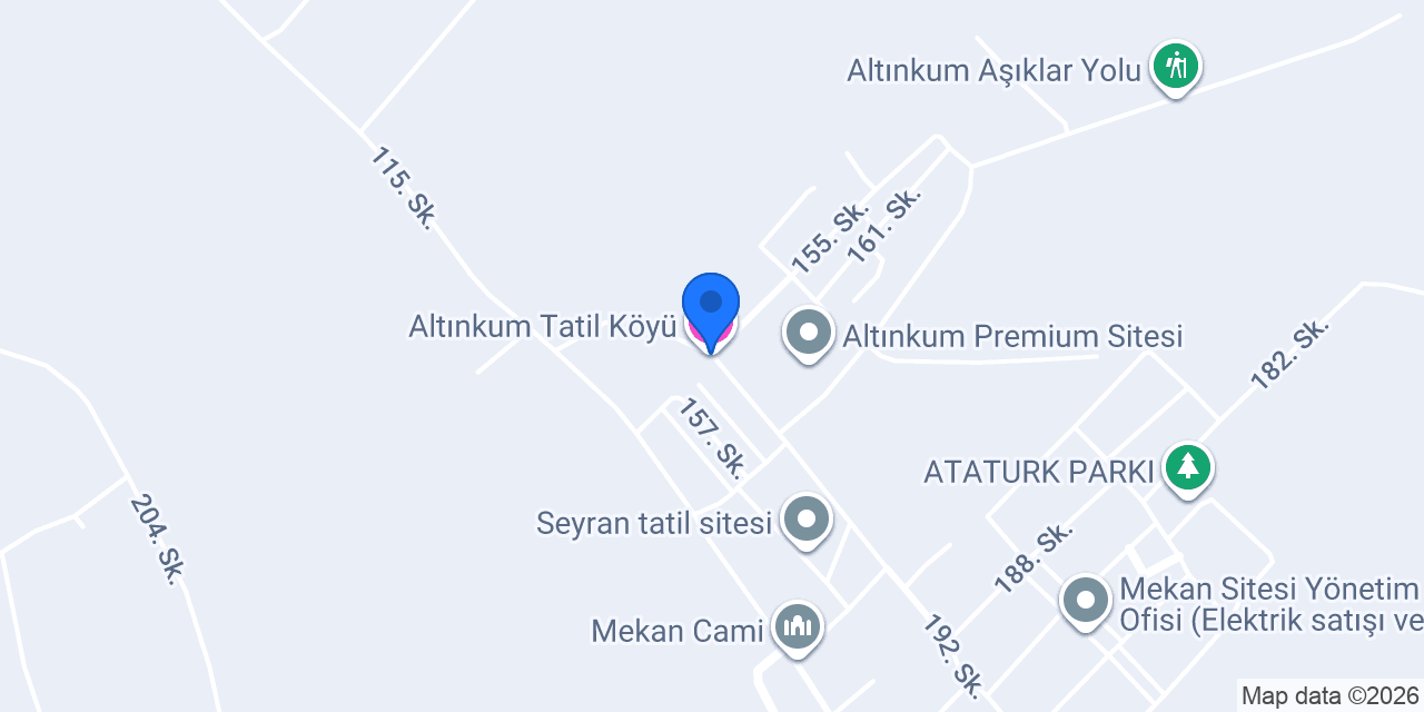 Altınkum Tatil Köyü konumu