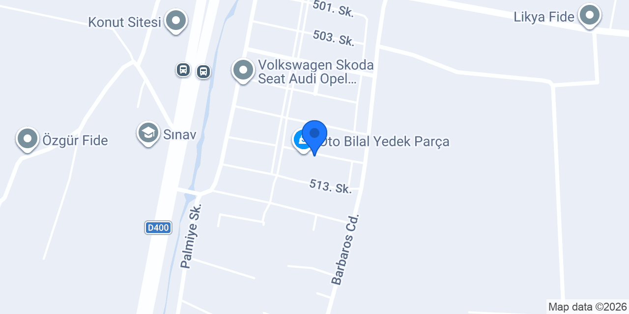 Akaba oto servis yedek parça konumu