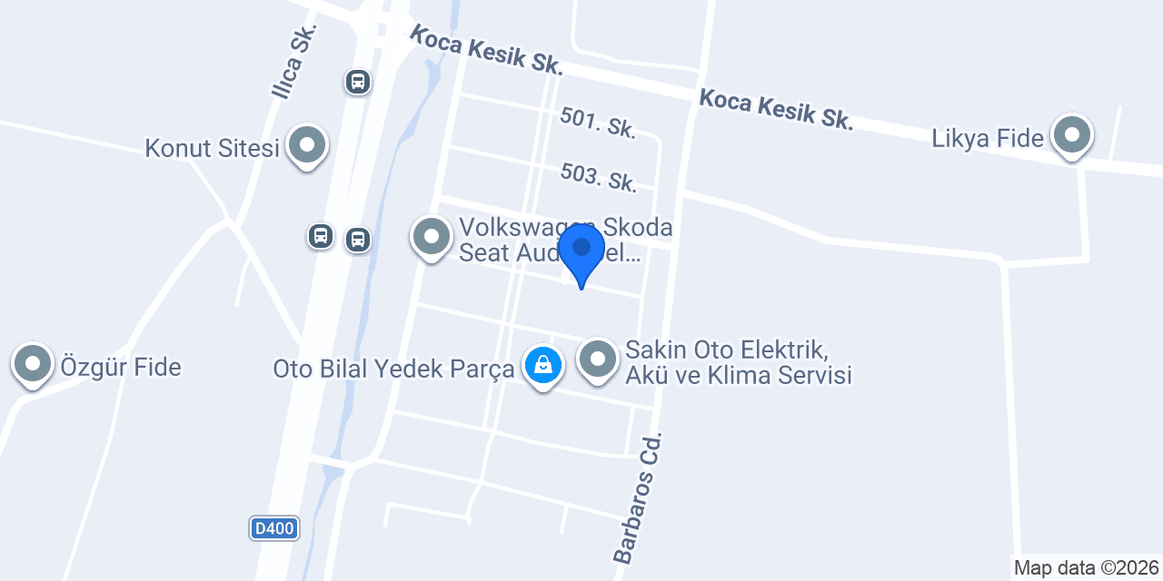 Amaç Oto Rot Balans konumu