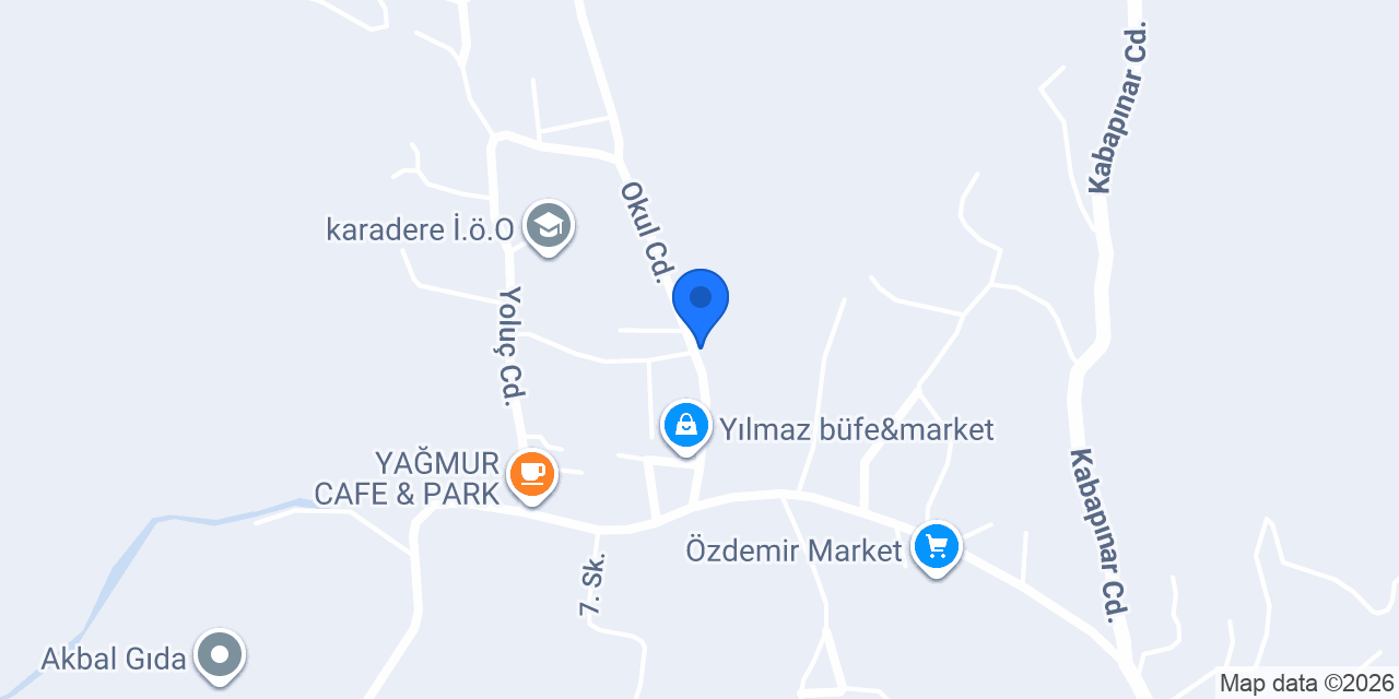 Karadere Belediyesi konumu