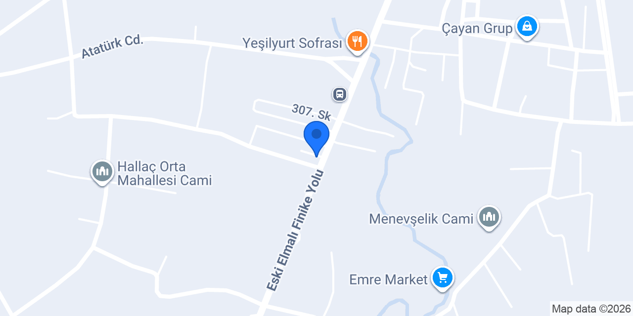 YSF Mobilya & Dekorasyon konumu