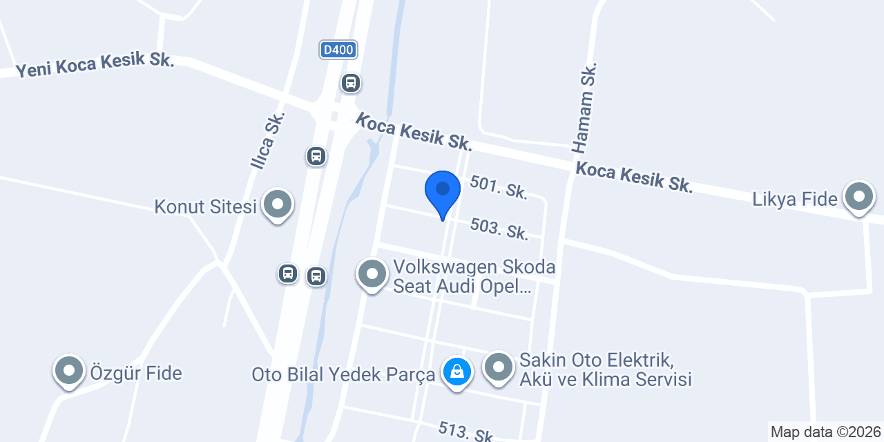Erdem oto cam konumu