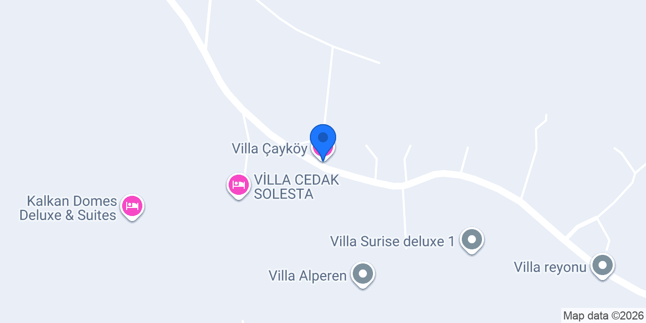 Villa Çayköy konumu