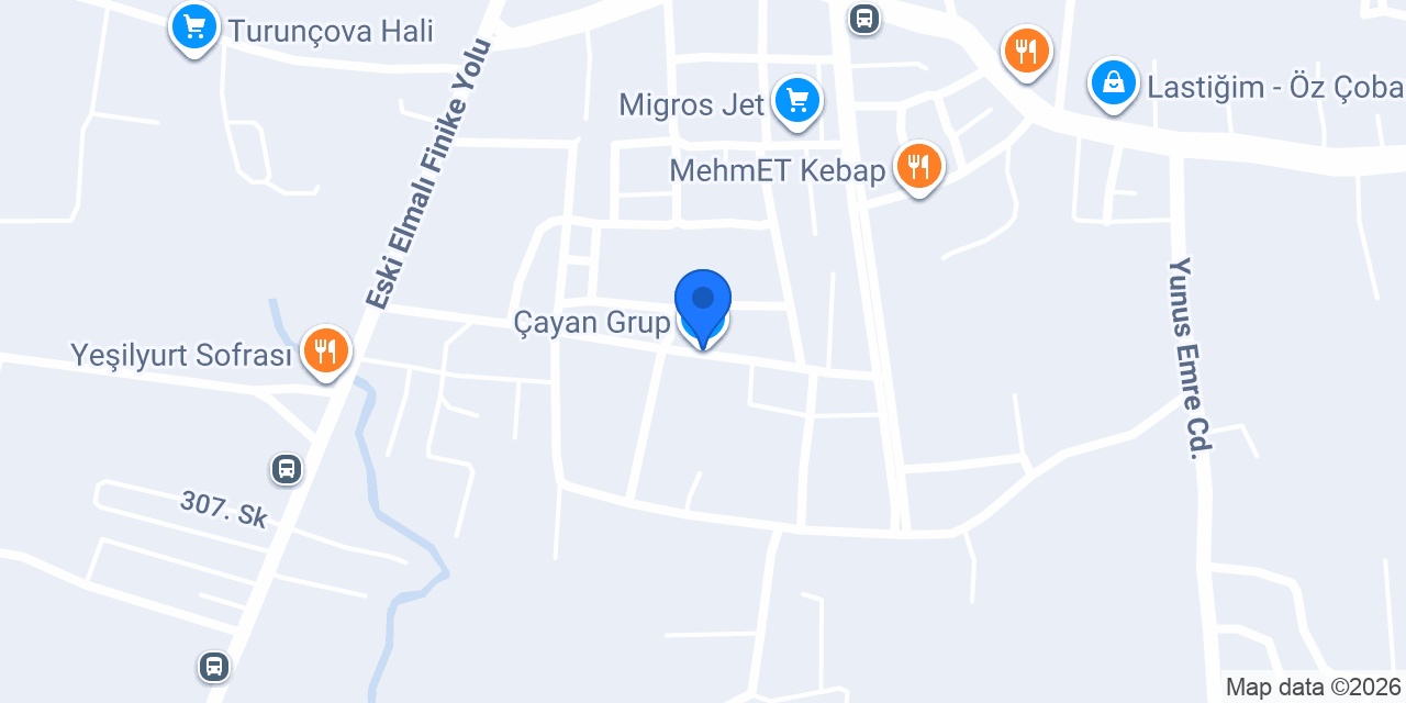 Çayan Grup konumu