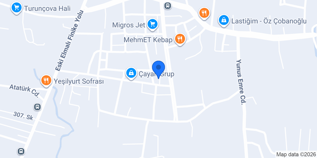 Tadım Fast Food konumu
