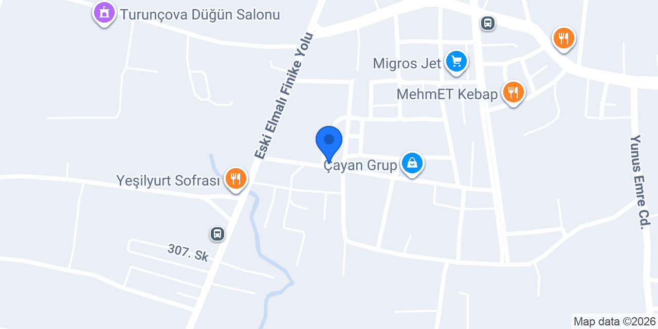 Özçet auto konumu