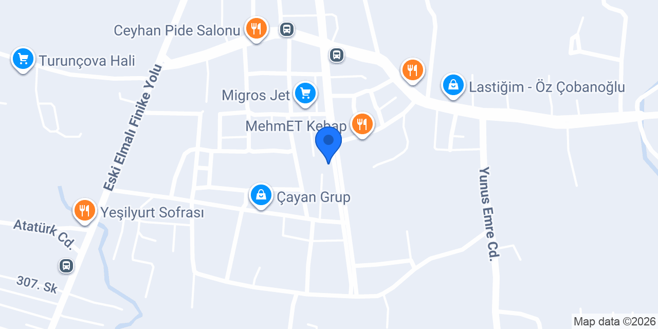 Özbek Kuyumculuk konumu