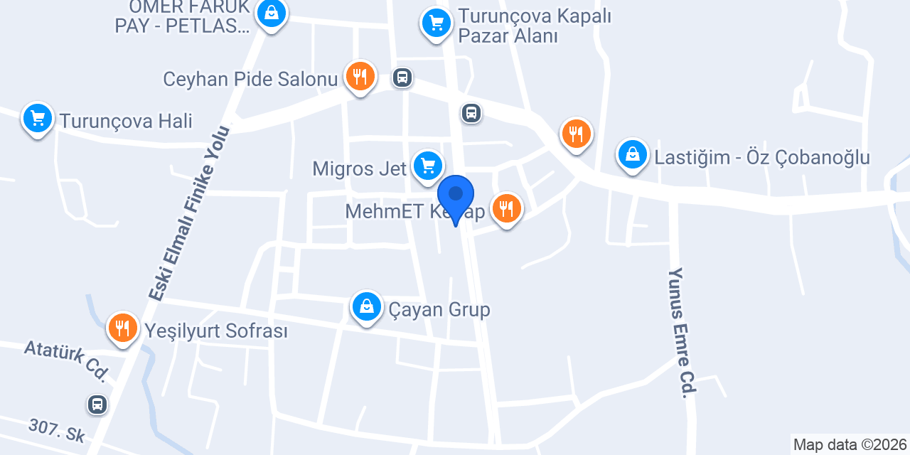 Turunçova Dağ Ambalaj konumu