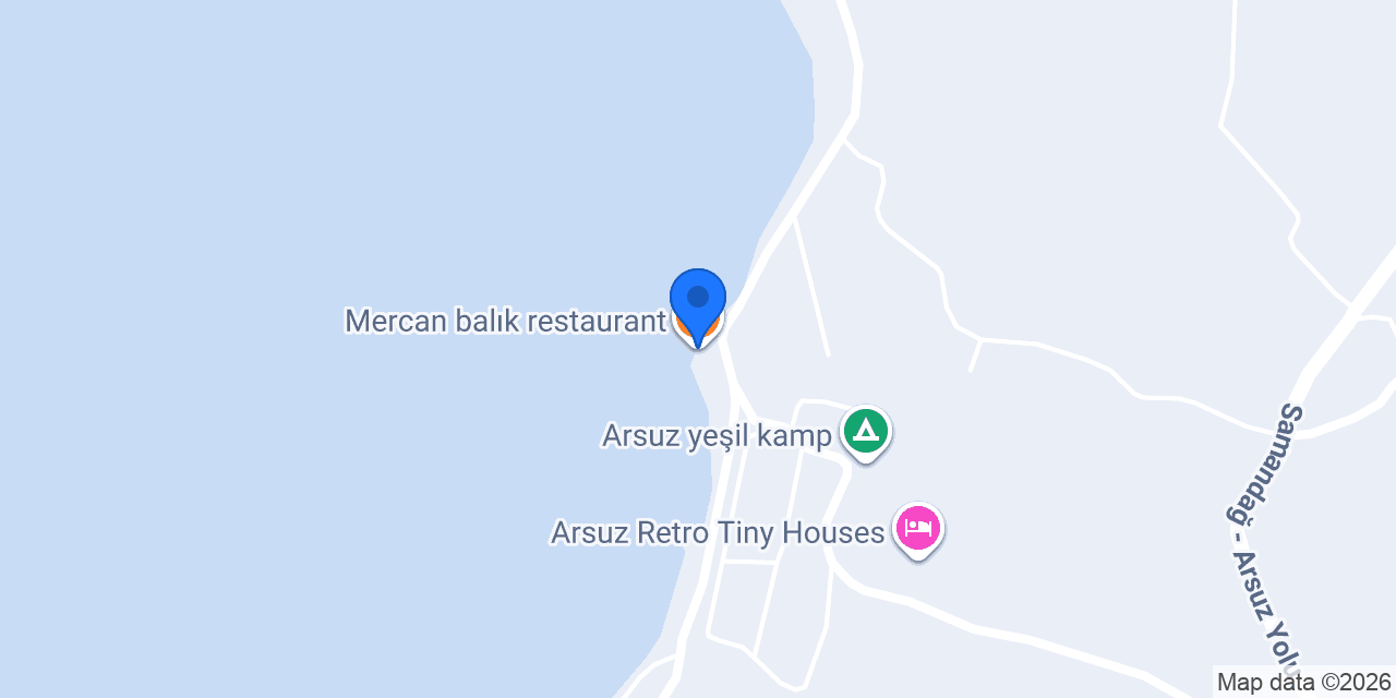 Mercan balık restaurant konumu