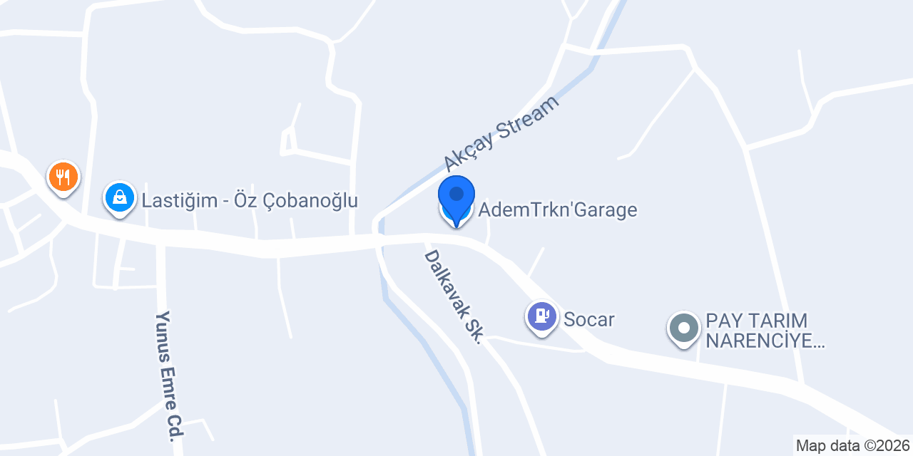 AdemTrkn'Garage konumu