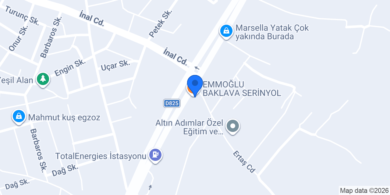 EMMOĞLU BAKLAVA SERİNYOL konumu