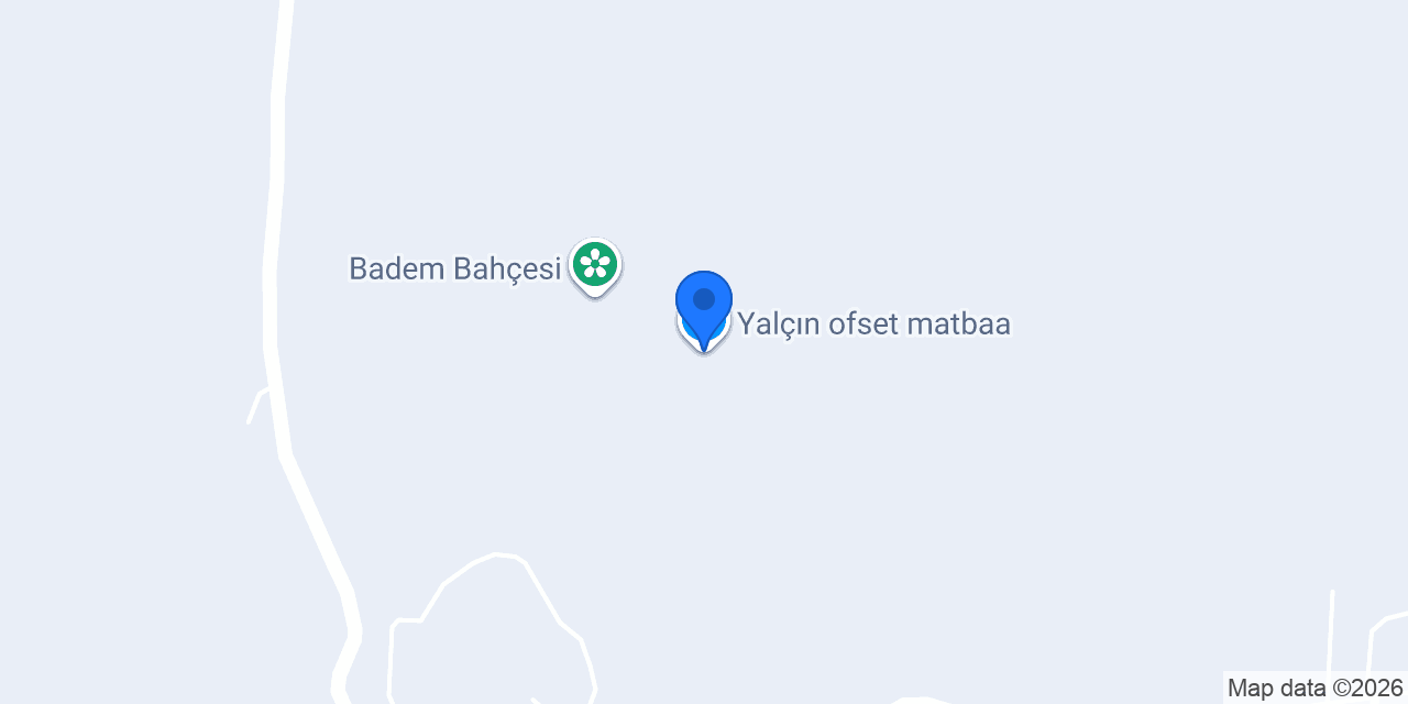 Yalçın ofset matbaa konumu