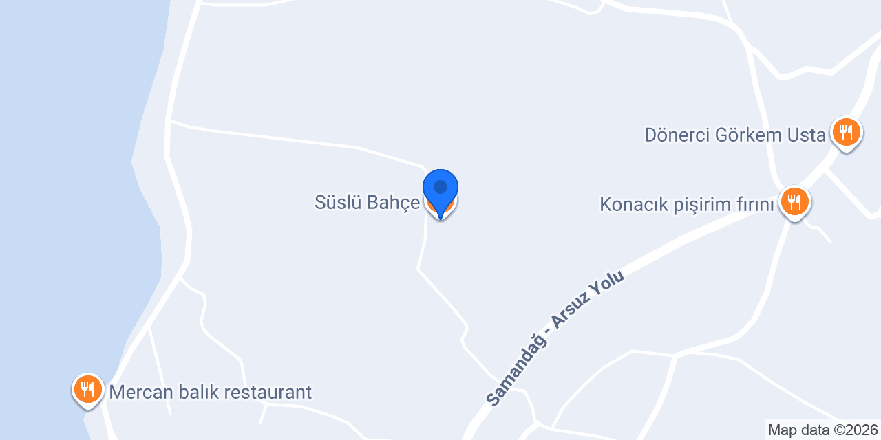 Süslü Bahçe konumu