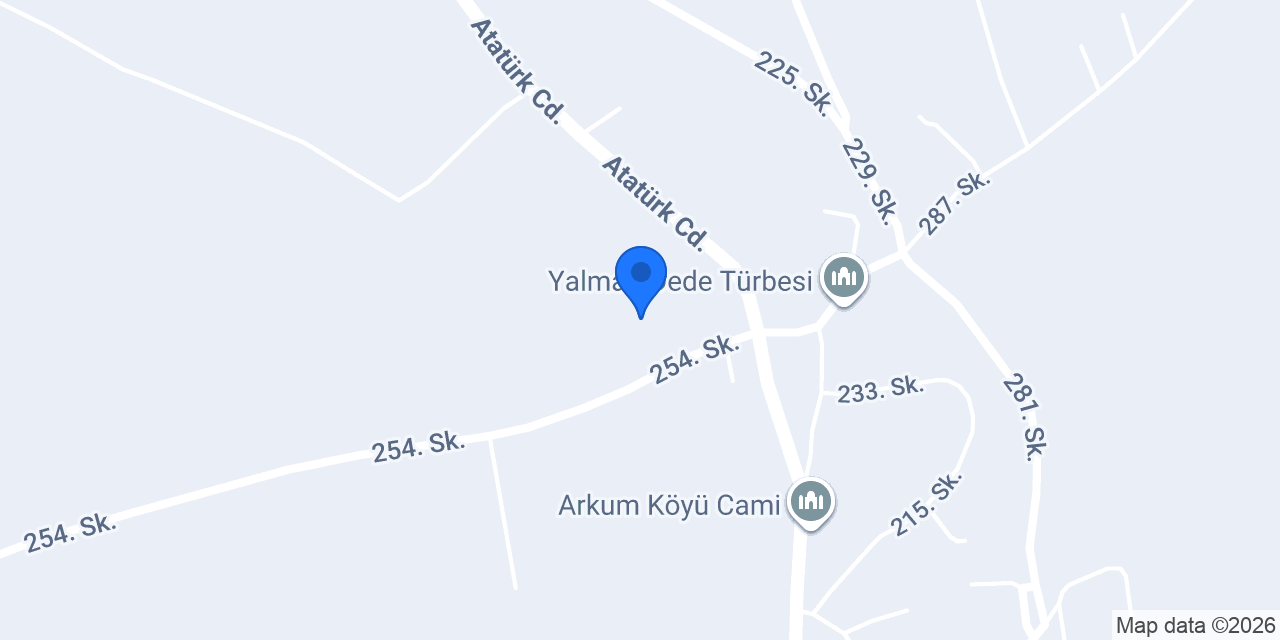 Arkum Ahmet Ünver Ortaokulu konumu
