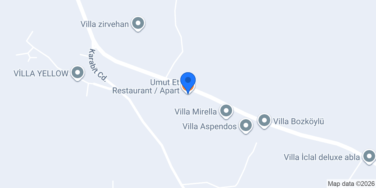 Umut Et Restaurant / Apart konumu