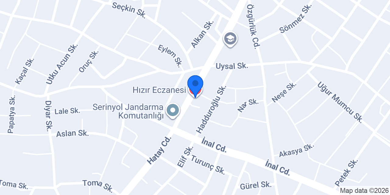 Hızır Eczanesi konumu