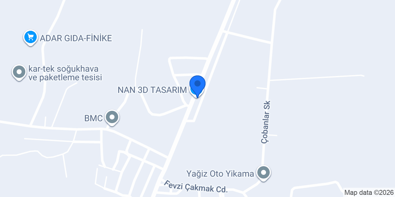 NAN 3D TASARIM konumu