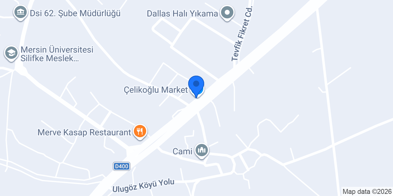 Çelikoğlu Yapı Market konumu