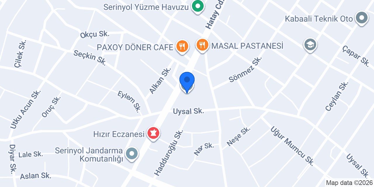 Serinyol Lisesi konumu
