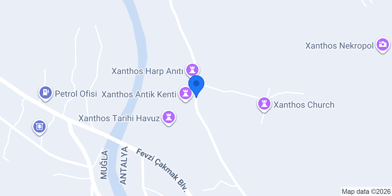 Ksanthos Antik Kenti konumu