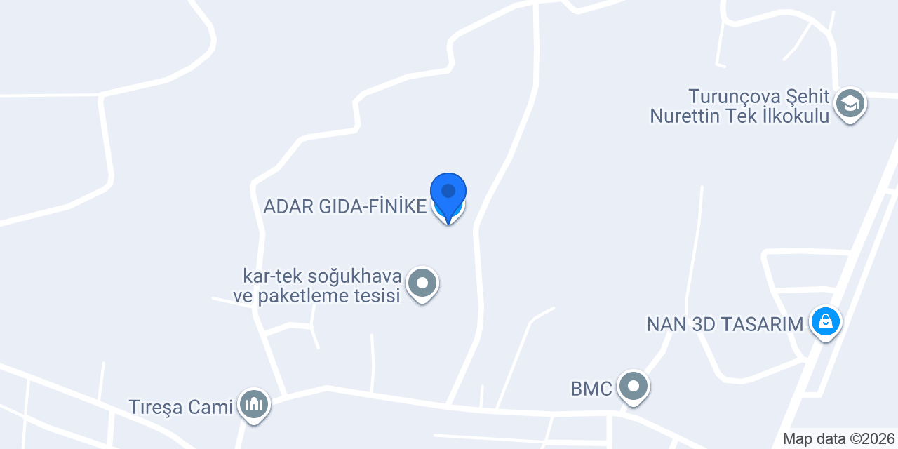 ADAR GIDA-FİNİKE konumu