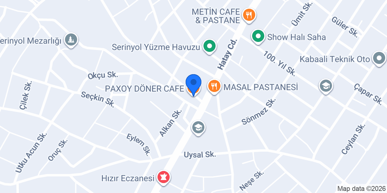 PAXOY DÖNER CAFE konumu