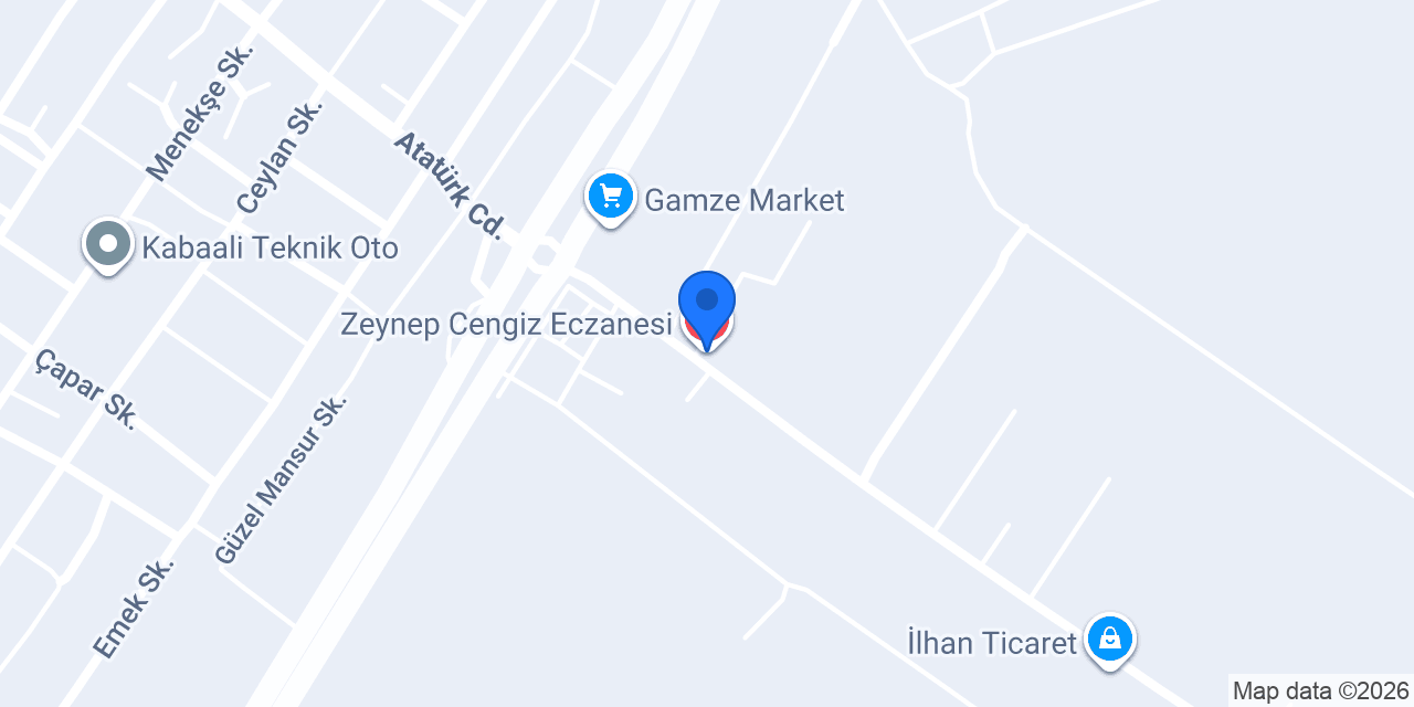 Zeynep Cengiz Eczanesi konumu