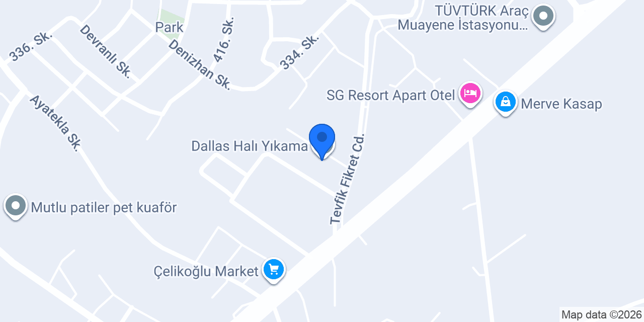 Dallas Halı Yıkama konumu