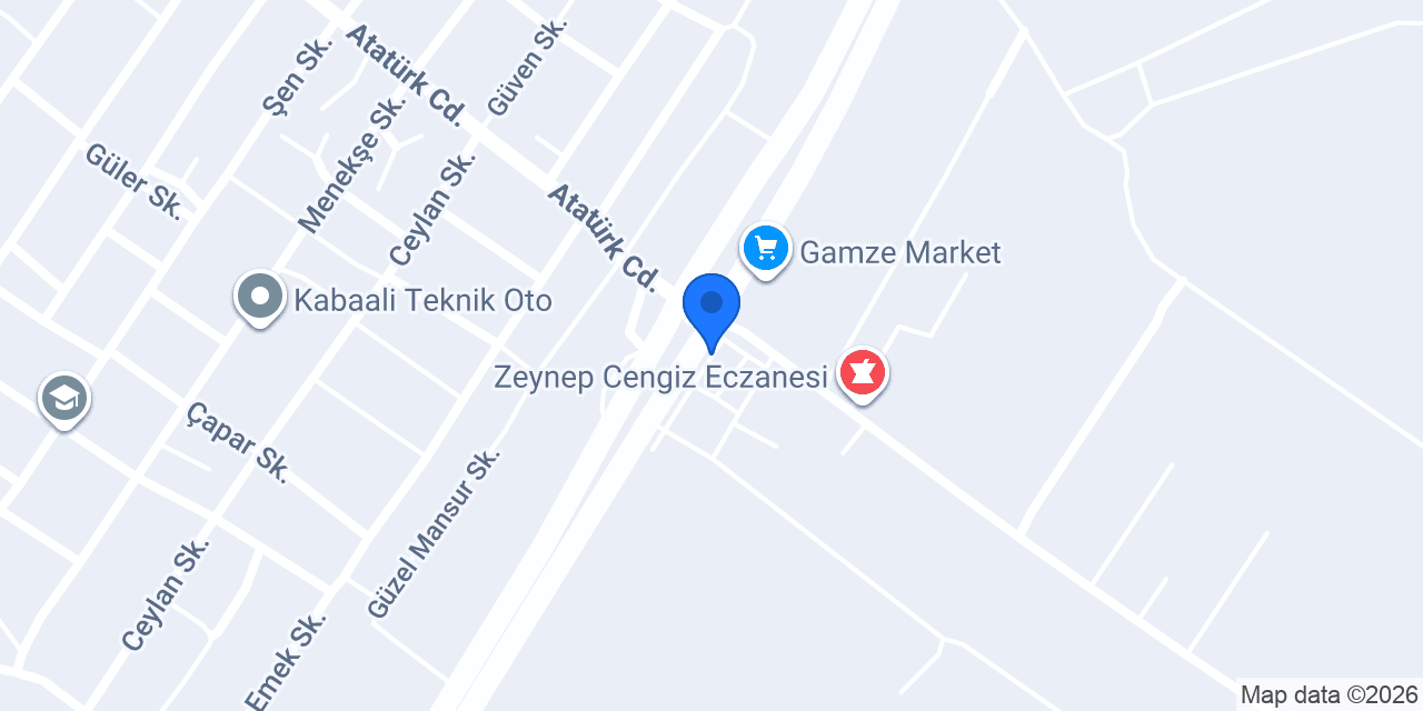 ANTAKYA TAKSİ MKÜ konumu
