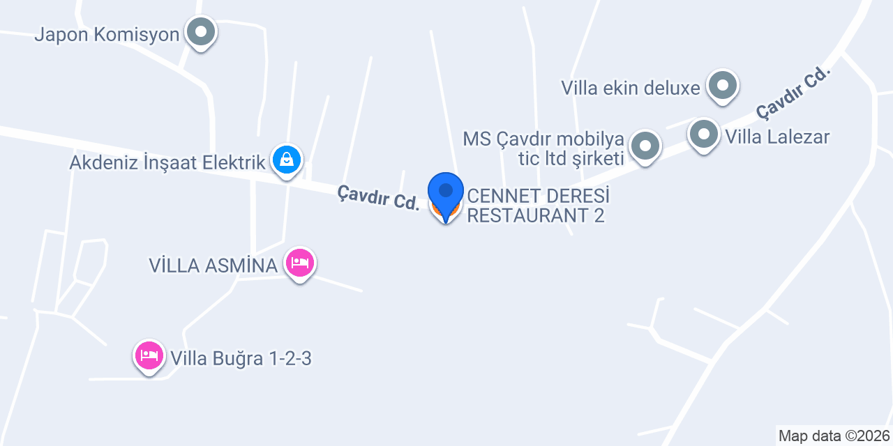 CENNET DERESİ RESTAURANT 2 konumu