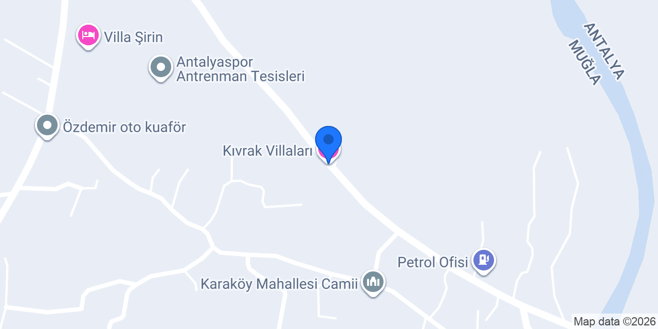 Kıvrak Villaları konumu