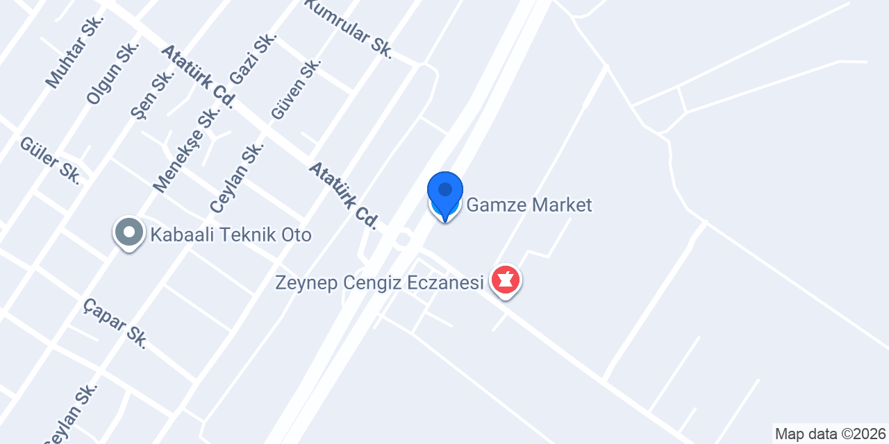 Gamze Market konumu