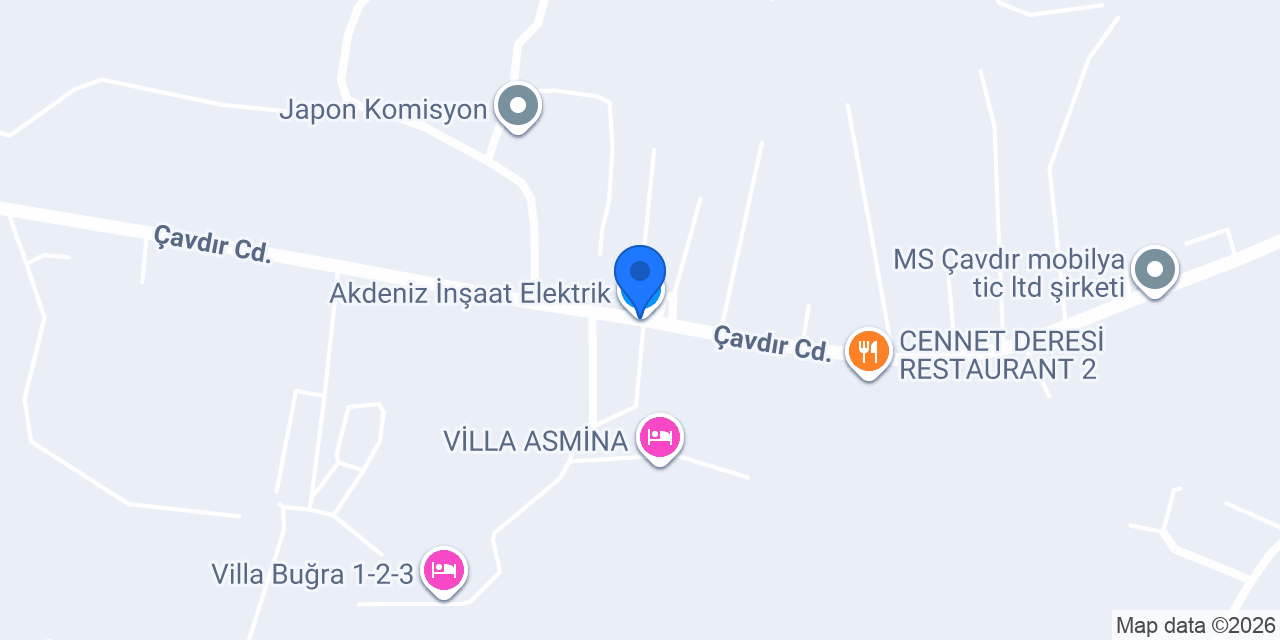 Akdeniz İnşaat Elektrik konumu