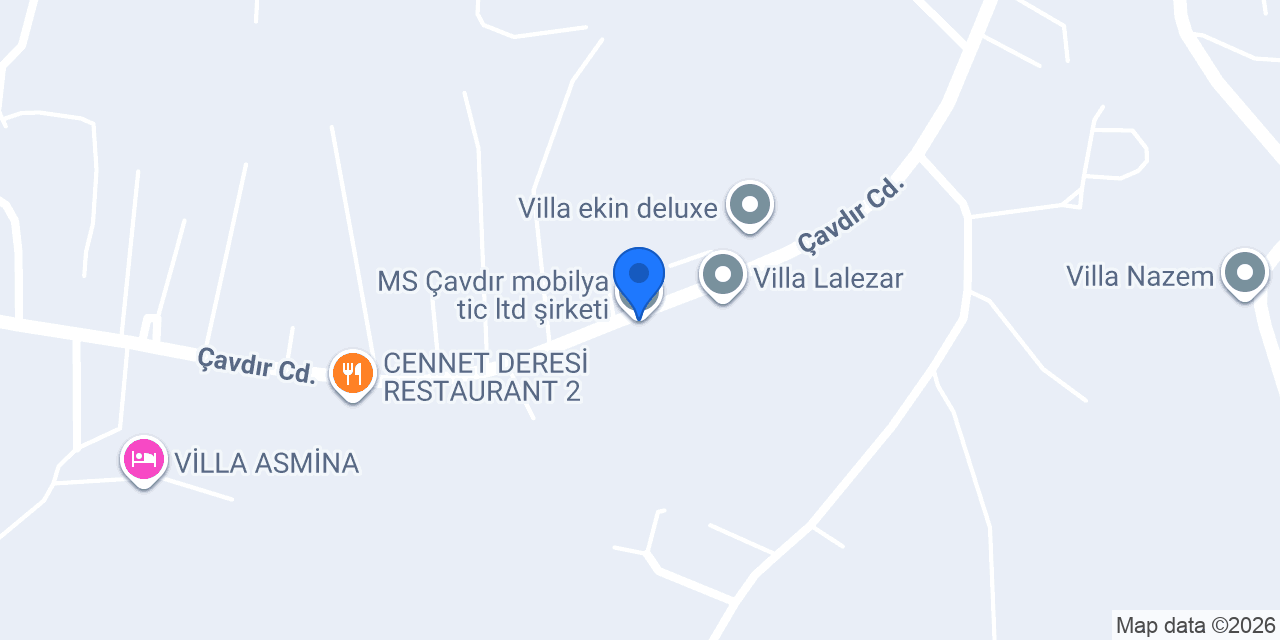 MS Çavdır mobilya tic ltd şirketi konumu
