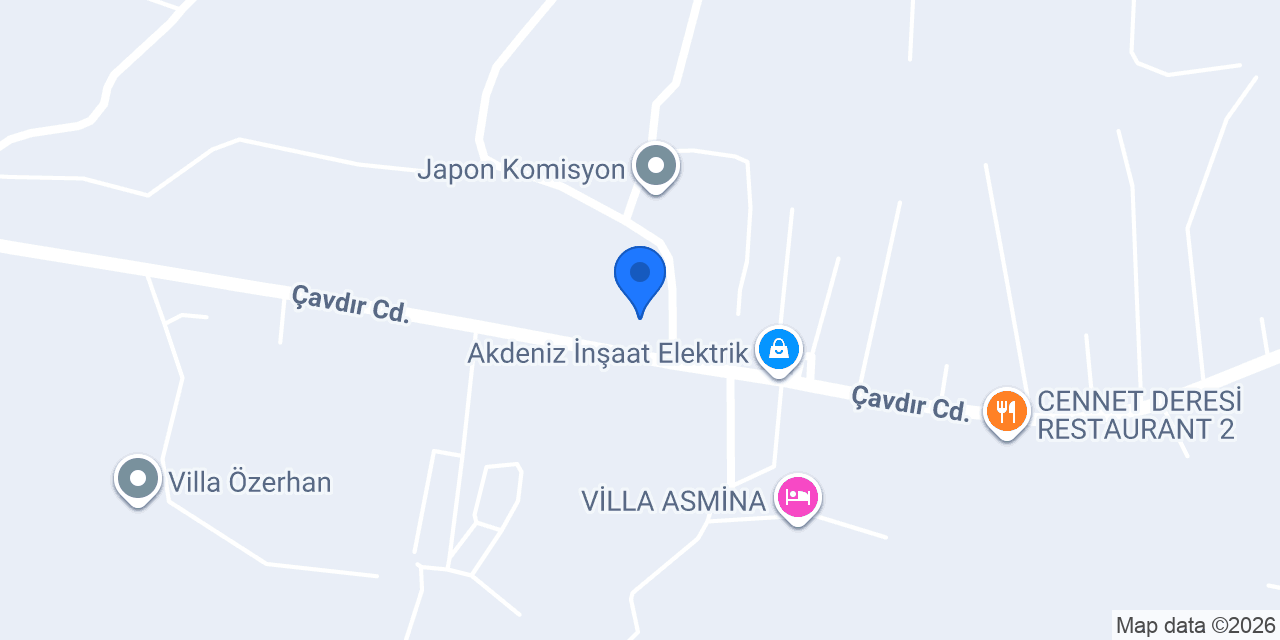 Çavdır Yangın Ekibi konumu