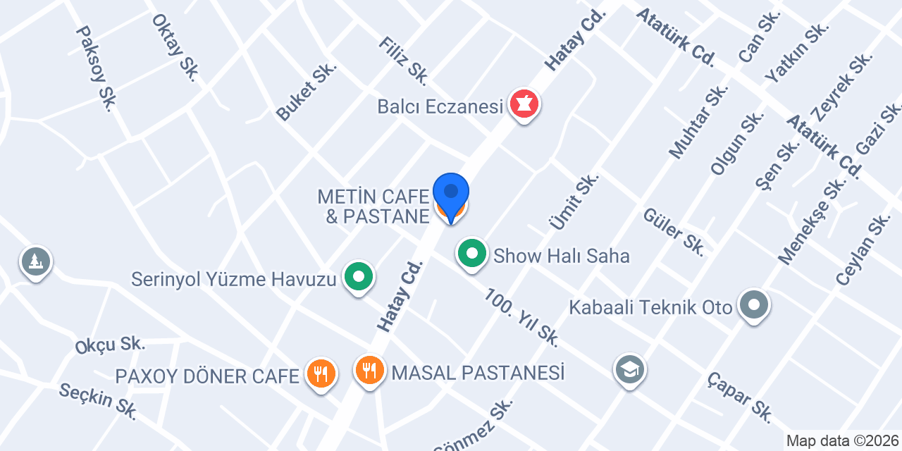 METİN CAFE & PASTANE konumu
