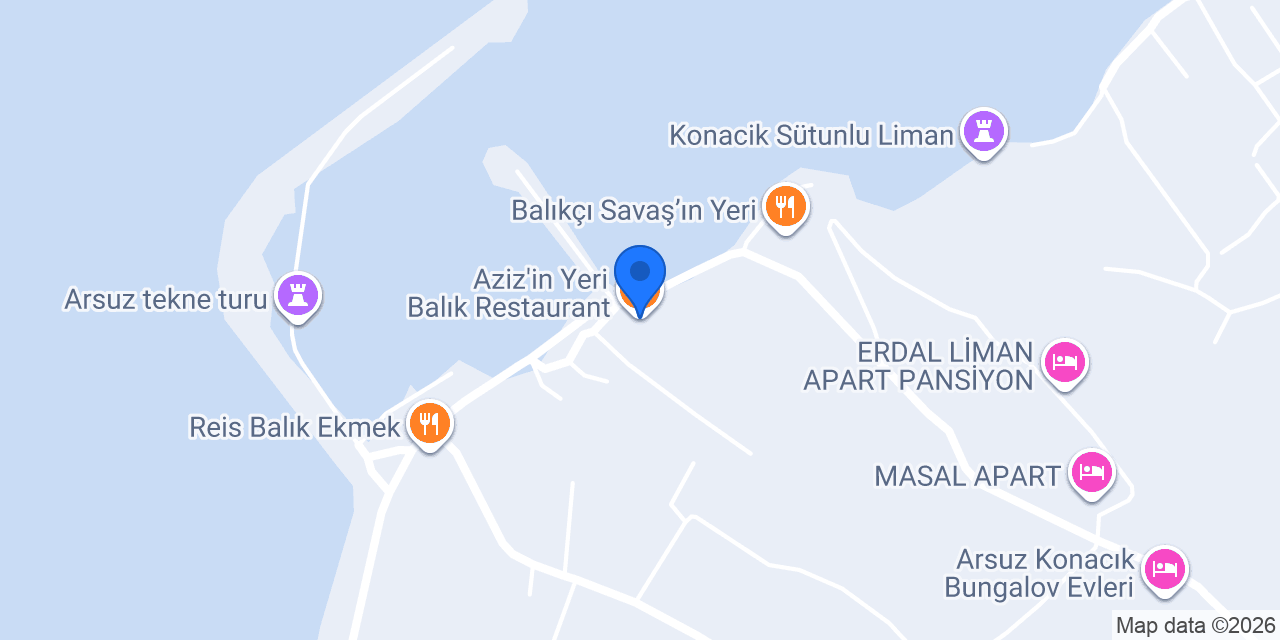 Aziz'in Yeri Balık Restaurant konumu