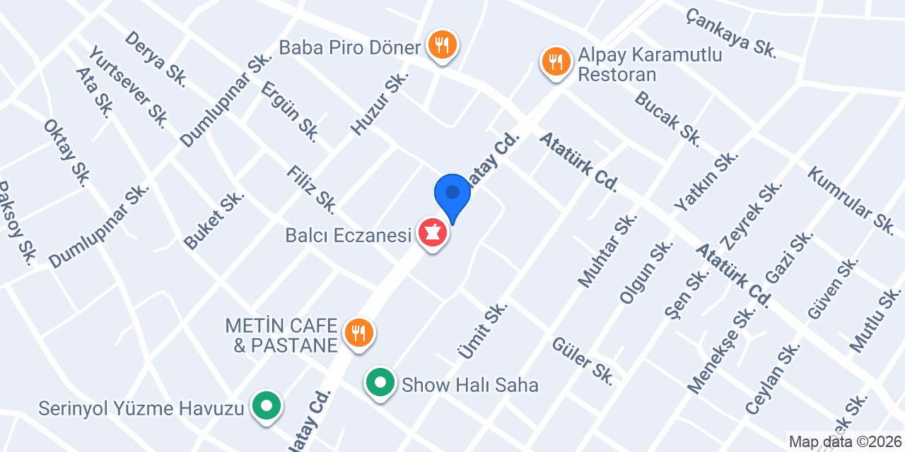 Oruç Pide Fırını konumu